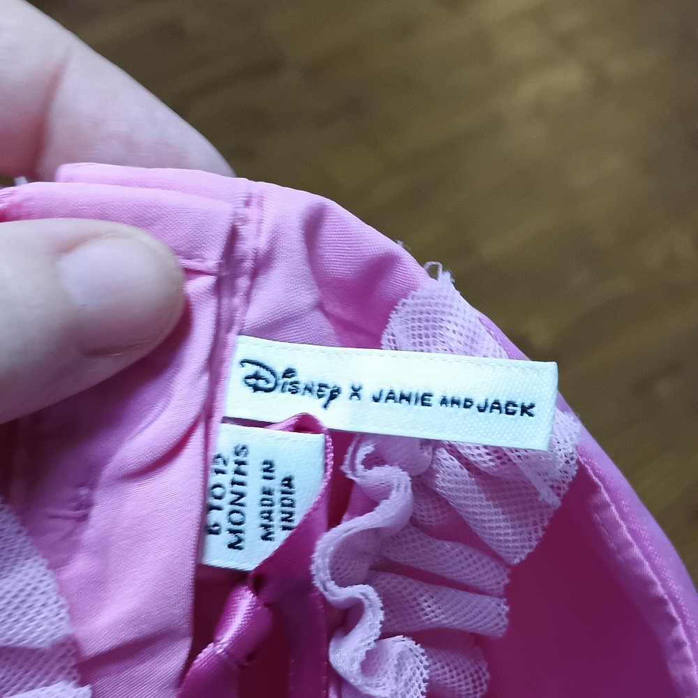 Janie and Jack Elegant Pink Satin Ruffle Dress - Picture 6 of 8